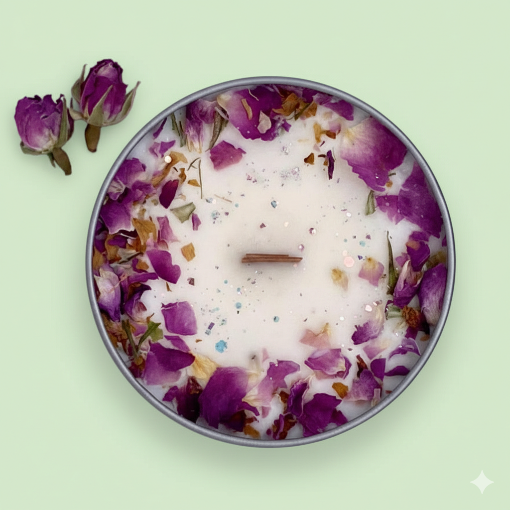 Duftkerze „Peony“ – Sojawachskerze mit Pfingstrosenduft