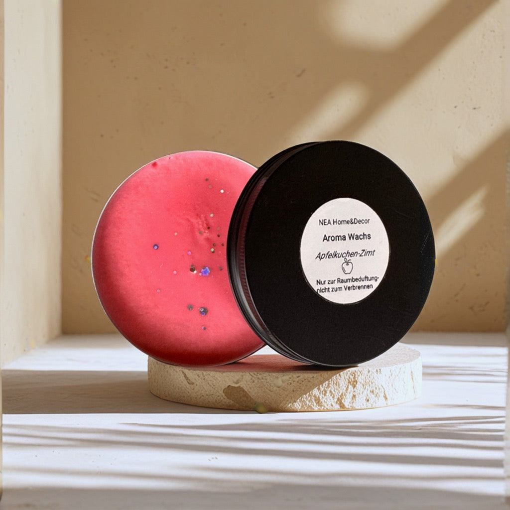 Aroma Wachs Apfelkuchen-Zimt – veganes Sojawachs Duftwachs | natürliche Raumbeduftung – NEA Home & Decor