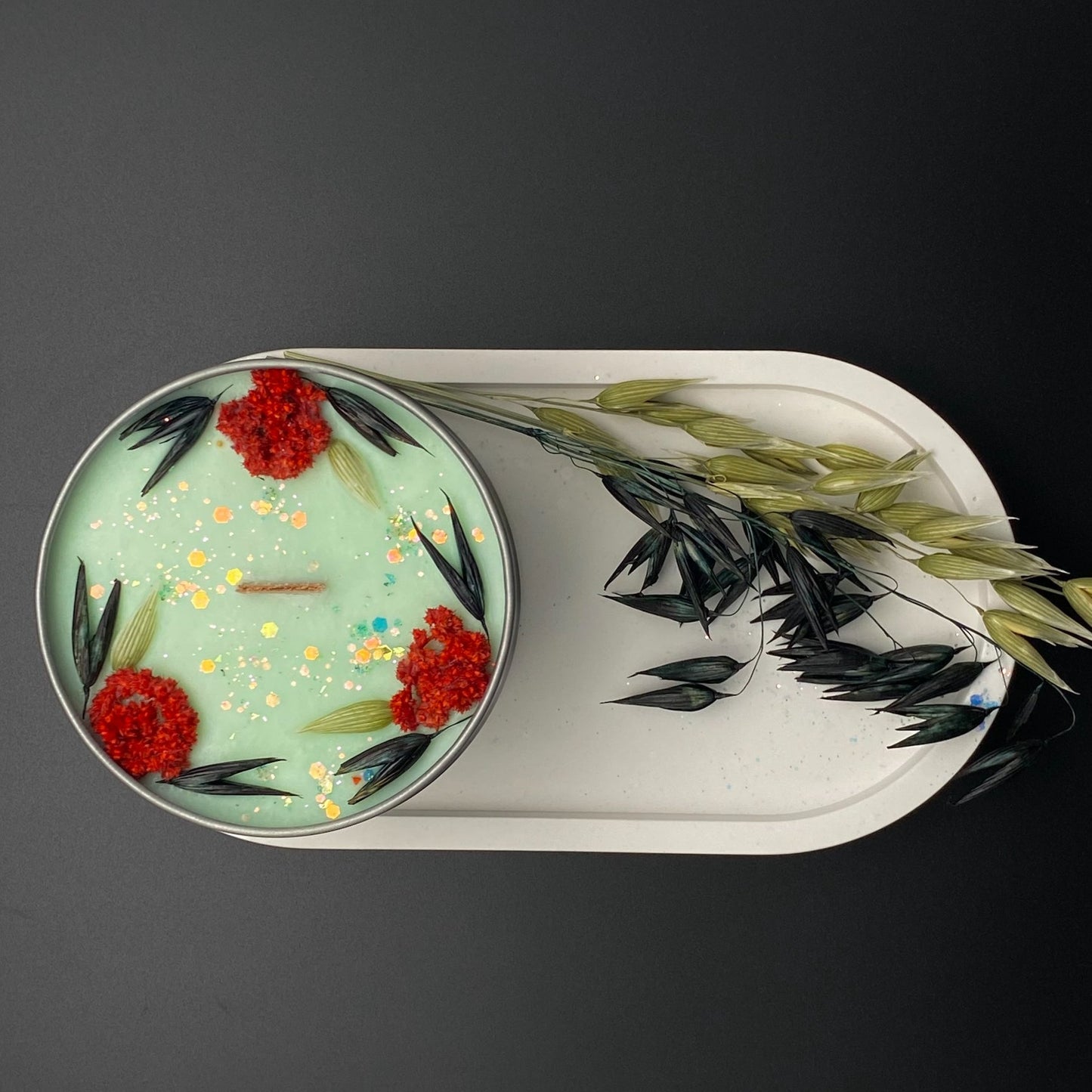 Pistazienkuchen- vegane Duftkerze aus Sojawachs