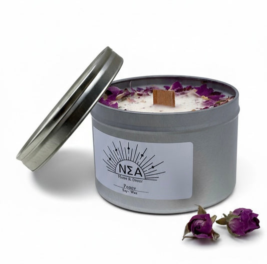 Duftkerze „Peony“ – Sojawachskerze mit Pfingstrosenduft