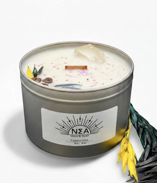 Bergkristallkerze XL Cappuccino