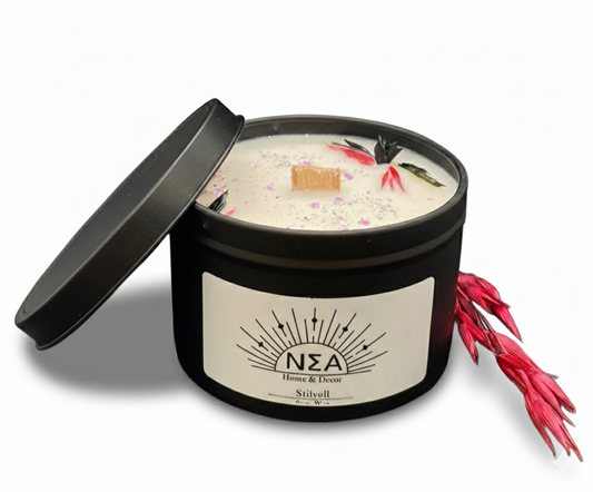 Stilvoll – Vegane Duftkerze aus Sojawachs | Herb, frisch & elegant