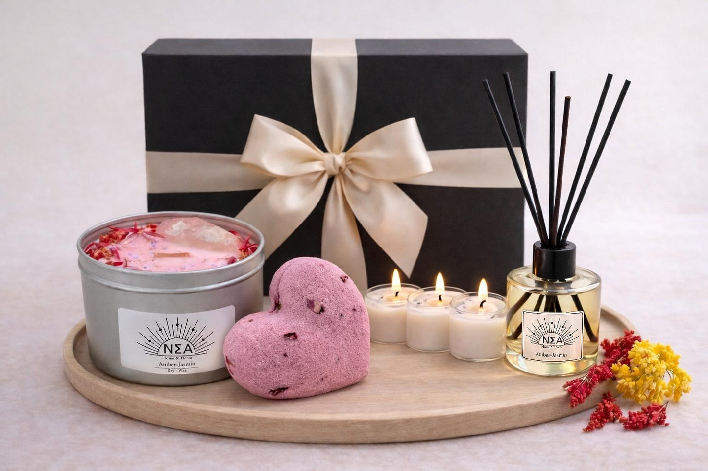 Wellness & Ritual-Set „Amber-Jasmin & Mystische Sinnlichkeit“