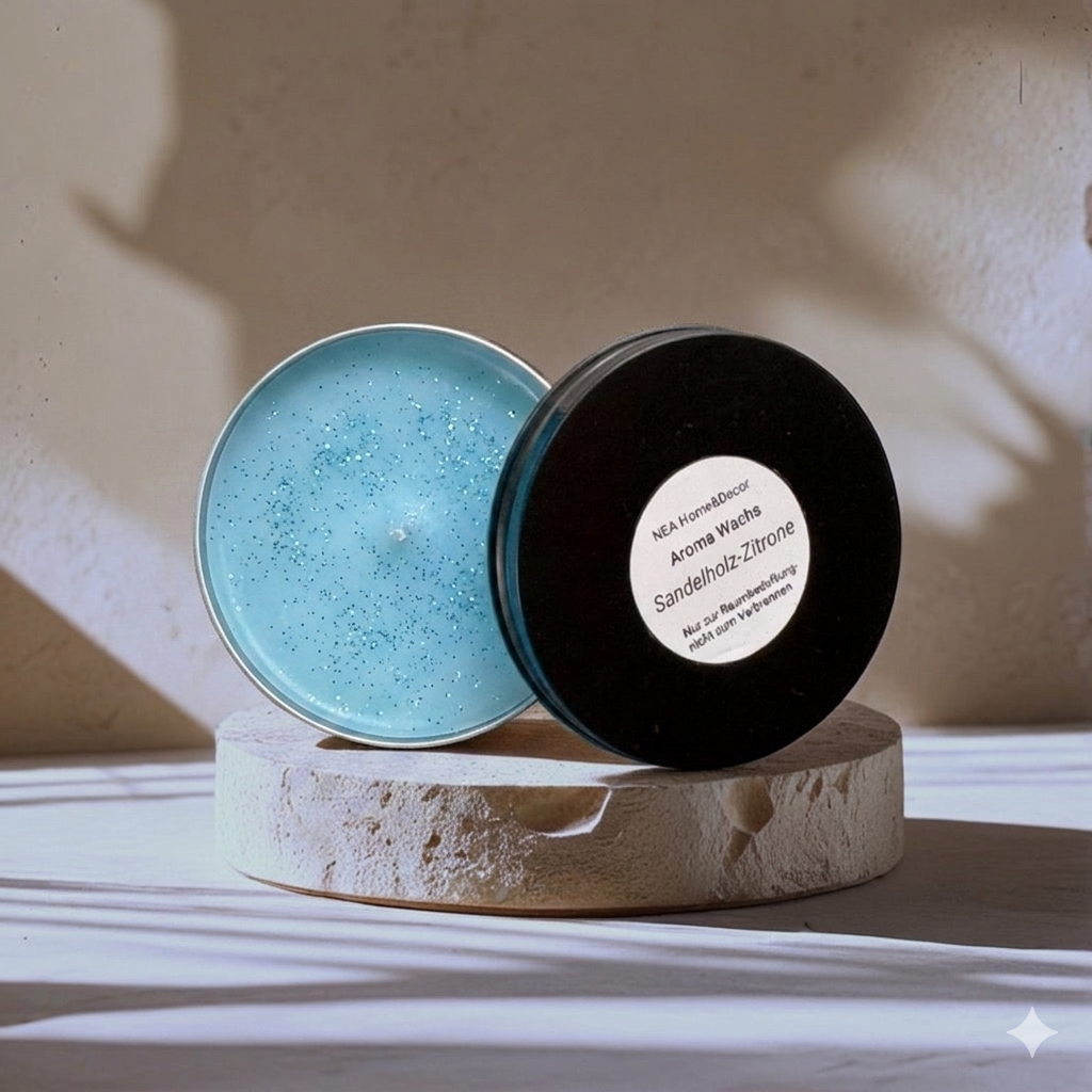 Aroma Wachs Sandelholz-Zitrone-veganes Sojawachs Duftwachs | natürliche Raumbeduftung – NEA Home & Decor