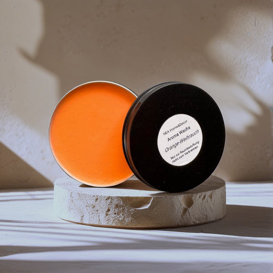 Aroma Wachs Orange & Weihrauch – veganes Sojawachs Duftwachs | natürliche Raumbeduftung – NEA Home & Decor