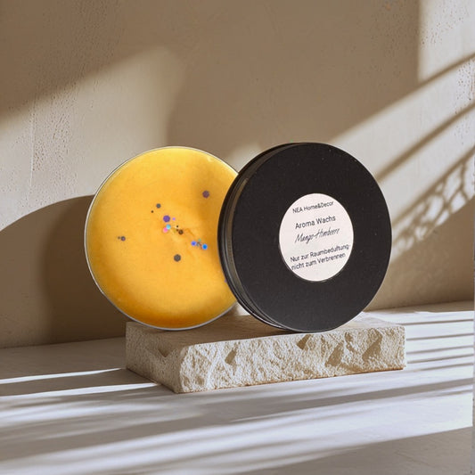 Aroma Wachs Mango & Himbeere – veganes Sojawachs Duftwachs | natürliche Raumbeduftung